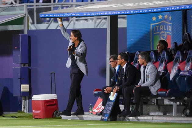 Photo LaPresse - Fabio Ferrari June 04, 2021 Bologna, Italy soccer Italy vs Czech Republic - Friendly match - ˜Dall Ara Stadium of Bologna. In the pic:Roberto Mancini (Italy)  Copyright: xFabioxFerrari LaPresex