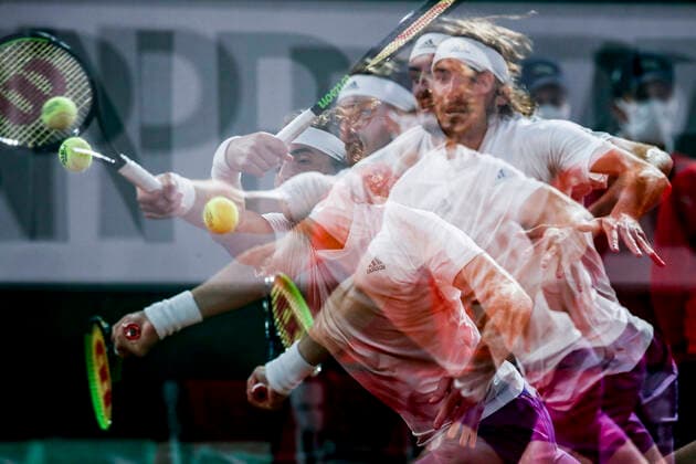 TENNIS - French Open 2021 PARIS,FRANCE,04.June.21 - TENNIS - ATP, Tennis Herren World Tour, French Open, Roland Garros, Grand Slam. Image shows Stefanos Tsitsipas (GRE).  GEPAxpictures xPatrickxSteiner