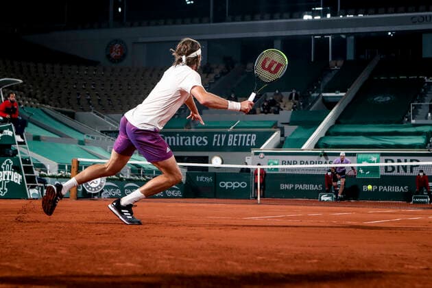 TENNIS - French Open 2021 PARIS,FRANCE,04.June.21 - TENNIS - ATP, Tennis Herren World Tour, French Open, Roland Garros, Grand Slam. Image shows Stefanos Tsitsipas (GRE).  GEPAxpictures xPatrickxSteiner