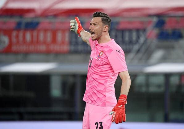 FUSSBALL INTERNATIONAL Test match EM 2021 in Bologna Italy Czech Republic 04 06 2021 Goalkeeper Jiri Pavlenka Czech Republic
