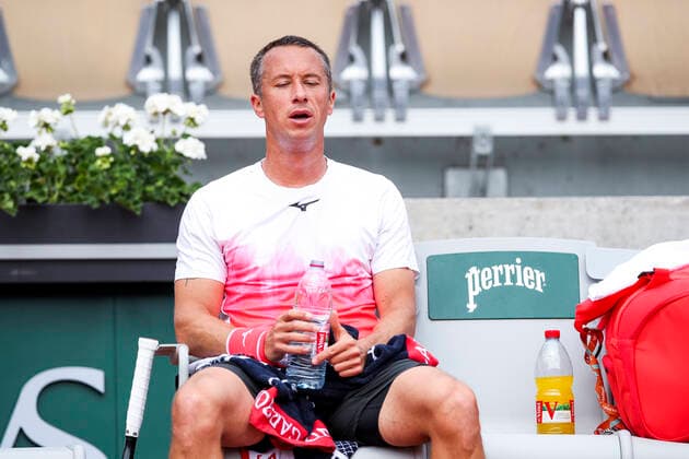 TENNIS - French Open 2021 PARIS,FRANCE,05.June.21 - TENNIS - ATP, Tennis Herren World Tour, French Open, Roland Garros, Grand Slam. Image shows Philipp Kohlschreiber (GER).  GEPAxpictures xPatrickxSteiner