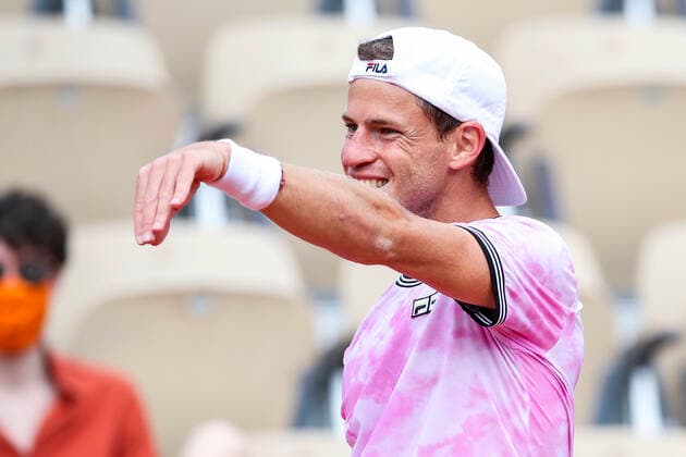 TENNIS - French Open 2021 PARIS,FRANCE,05.June.21 - TENNIS - ATP, Tennis Herren World Tour, French Open, Roland Garros, Grand Slam. Image shows Diego Schwartzman (ARG).  GEPAxpictures xPatrickxSteiner