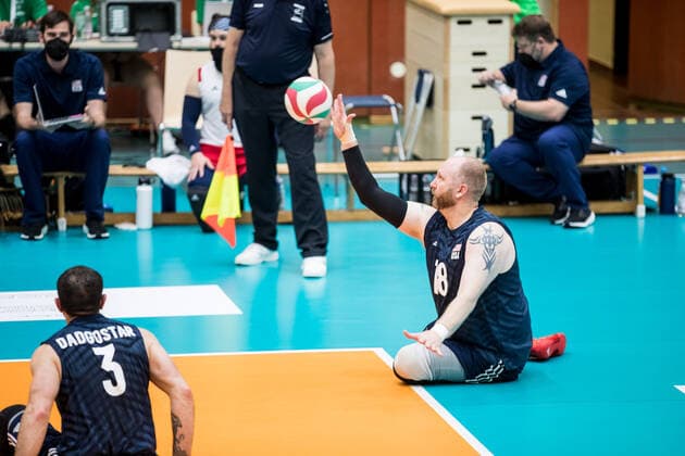 WORLD ParaVolley Mens Final Qualifier Tokyo 2020 Paralympic Games Match for 5th place 6 USA Canada 05 06 2021 J Dee Marinko USA, 18 WORLD ParaVolley Mens Final Qualifier Tokyo 2020 Paralympic Games Match for 5th place 6 USA Canada Duisburg Sportschule Wedau Copyright: xBEAUTIFULxSPORTS Wunderlx