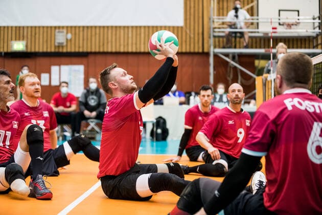 WORLD ParaVolley Mens Final Qualifier Tokyo 2020 Paralympic Games Match for 5th place 6 USA Canada 05 06 2021 Austin Hinchey Canada, 3 WORLD ParaVolley Mens Final Qualifier Tokyo 2020 Paralympic Games Match for 5th place 6 USA Canada Duisburg Sportschule Wedau Copyright: xBEAUTIFULxSPORTS Wunderlx