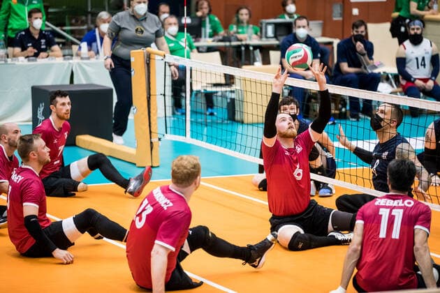 Paralympics qualification, sitting volleyball, international match USA - Canada