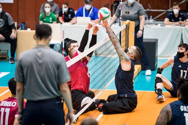 WORLD ParaVolley Mens Final Qualifier Tokyo 2020 Paralympic Games Match for 5th place 6 USA Canada 05 06 2021 James Stuck USA, 8 WORLD ParaVolley Mens Final Qualifier Tokyo 2020 Paralympic Games Match for 5th place 6 USA Canada Duisburg Sportschule Wedau Copyright: xBEAUTIFULxSPORTS Wunderlx