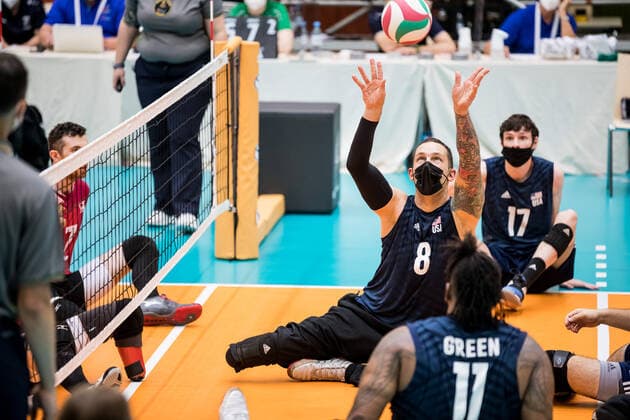 WORLD ParaVolley Mens Final Qualifier Tokyo 2020 Paralympic Games Match for 5th place 6 USA Canada 05 06 2021 James Stuck USA, 8 WORLD ParaVolley Mens Final Qualifier Tokyo 2020 Paralympic Games Match for 5th place 6 USA Canada Duisburg Sportschule Wedau Copyright: xBEAUTIFULxSPORTS Wunderlx