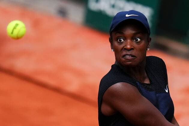 Mandatory Credit: Photo by Javier Garcia BPI Shutterstock (12019122n) Sloane Stephens in action French Open Tennis, Day Seven, Roland Garros, Paris, France - 05 Jun 2021 French Open Tennis, Day Seven, Roland Garros, Paris, France - 05 Jun 2021  Copyright: xJavierxGarcia BPI Shutterstockx 12019122n