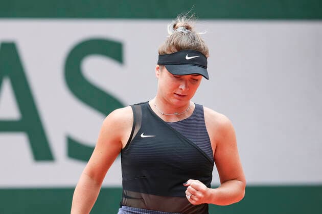 TENNIS - French Open 2021 PARIS,FRANCE,05.June.21 - TENNIS - WTA, Tennis Damen Tour, French Open, Roland Garros, Grand Slam. Image shows the rejoicing of Elina Svitolina (UKR).  GEPAxpictures xPatrickxSteiner