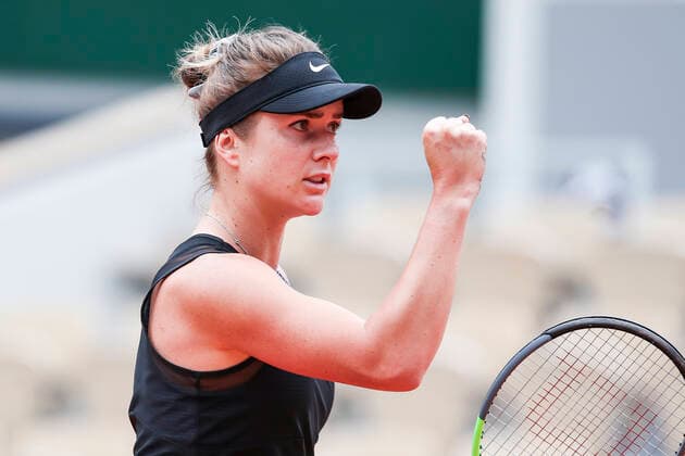TENNIS - French Open 2021 PARIS,FRANCE,05.June.21 - TENNIS - WTA, Tennis Damen Tour, French Open, Roland Garros, Grand Slam. Image shows the rejoicing of Elina Svitolina (UKR).  GEPAxpictures xPatrickxSteiner