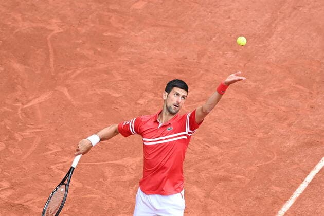 Tennis : Roland Garros 2021 - France - Novak Djokovic - Serbie Tennis : Roland Garros 2021 - France - 05 06 2021 chryslenecaillaud Panoramic 