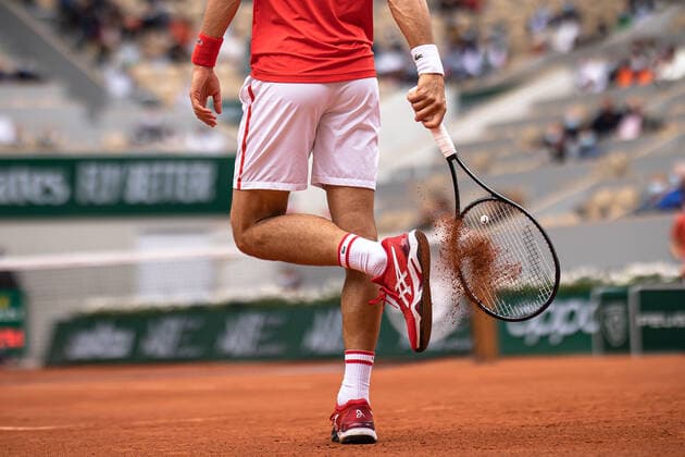 Novak DJOKOVIC of Serbia gestures against Ricardas BERANKIS of Lituania during the men s single on the third round of the French Open tennis tournament at Roland Garros in Paris, France, 5 June 2021.  Copyright: xAurelienxMorissardx