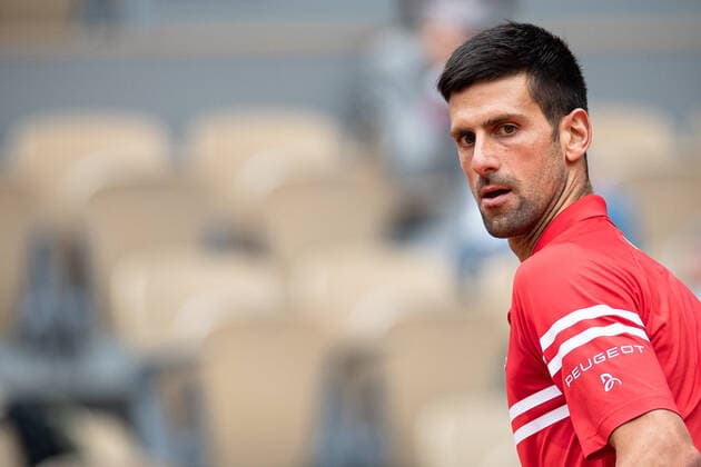 Novak DJOKOVIC of Serbia reacts against Ricardas BERANKIS of Lituania during the men s single on the third round of the French Open tennis tournament at Roland Garros in Paris, France, 5 June 2021.  Copyright: xAurelienxMorissardx