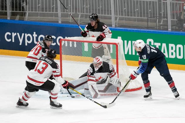 Eishockey, WM, Halbfinale, USA - Kanada Kuemper (CAN) during World Championship, WM, Weltmeisterschaft 2021 - Semi Finals - USA vs Canada, Ice hockey, Eishockey in Riga, Latvia, June 05 2021  Copyright: xLiveMedia AndreaxRex xIPAx xLiveMediax 0