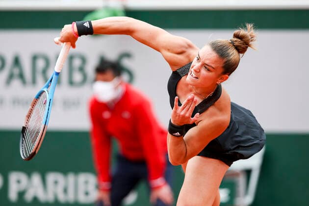 TENNIS - French Open 2021 PARIS,FRANCE,05.June.21 - TENNIS - WTA, Tennis Damen Tour, French Open, Roland Garros, Grand Slam. Image shows Maria Sakkari (GRE).  GEPAxpictures xPatrickxSteiner