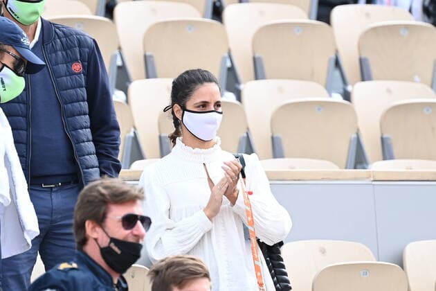 Tennis : Roland Garros 2021 - France -Xisca Nadal - epouse de Rafael Nadal - Espagne Tennis : Roland Garros 2021 - France - 05 06 2021 chryslenecaillaud Panoramic 