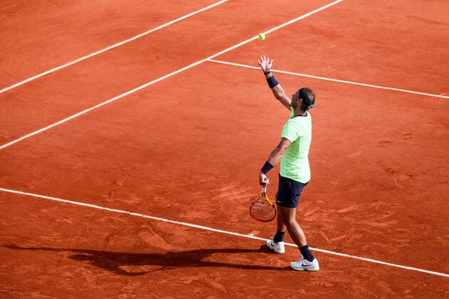 TENNIS - French Open 2021 PARIS,FRANCE,05.June.21 - TENNIS - ATP, Tennis Herren World Tour, French Open, Roland Garros, Grand Slam. Image shows Rafael Nadal (ESP).  GEPAxpictures xPatrickxSteiner