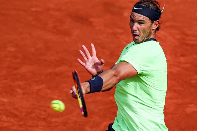 TENNIS - French Open 2021 PARIS,FRANCE,05.June.21 - TENNIS - ATP, Tennis Herren World Tour, French Open, Roland Garros, Grand Slam. Image shows Rafael Nadal (ESP).  GEPAxpictures xPatrickxSteiner