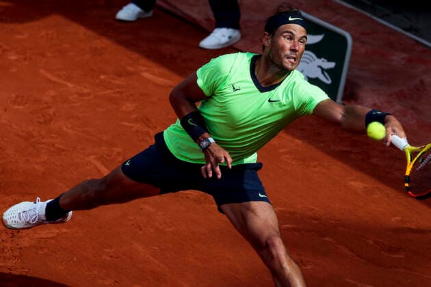 TENNIS - French Open 2021 PARIS,FRANCE,05.June.21 - TENNIS - ATP, Tennis Herren World Tour, French Open, Roland Garros, Grand Slam. Image shows Rafael Nadal (ESP).  GEPAxpictures xPatrickxSteiner