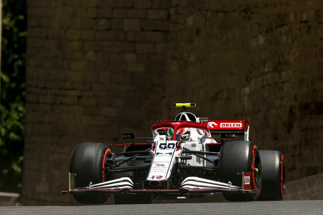99 GIOVINAZZI Antonio (ita), Alfa Romeo Racing ORLEN C41, action during the Formula 1 Azerbaijan Grand Prix 2021 from June 04 to 06, 2021 on the Baku City Circuit, in Baku, Azerbaijan - FORMULE 1 : Grand Prix d Azerbaidjan - Bakou - 05 06 2021 DPPI PANORAMIC  00121011_F12021GP06AZE_JK105830