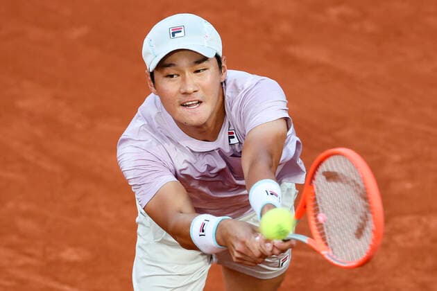 TENNIS - French Open 2021 PARIS,FRANCE,05.June.21 - TENNIS - ATP, Tennis Herren World Tour, French Open, Roland Garros, Grand Slam. Image shows Soonwoo Kwon (KOR).  GEPAxpictures xPatrickxSteiner