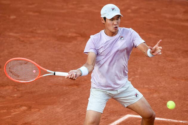 TENNIS - French Open 2021 PARIS,FRANCE,05.June.21 - TENNIS - ATP, Tennis Herren World Tour, French Open, Roland Garros, Grand Slam. Image shows Soonwoo Kwon (KOR).  GEPAxpictures xPatrickxSteiner