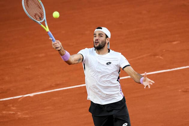 TENNIS - French Open 2021 PARIS,FRANCE,05.June.21 - TENNIS - ATP, Tennis Herren World Tour, French Open, Roland Garros, Grand Slam. Image shows Matteo Berrettini (ITA).  GEPAxpictures xPatrickxSteiner