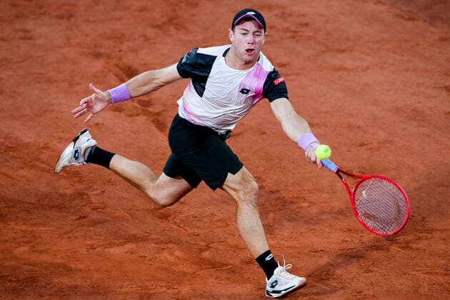 TENNIS - French Open 2021 PARIS,FRANCE,05.June.21 - TENNIS - ATP, Tennis Herren World Tour, French Open, Roland Garros, Grand Slam. Image shows Dominik Koepfer (GER).  GEPAxpictures xPatrickxSteiner