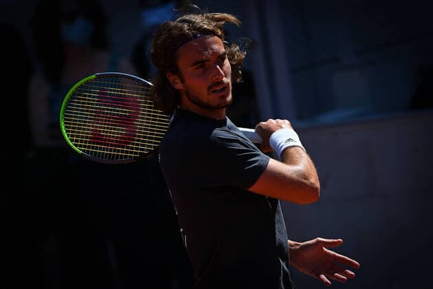 Tennis : Roland Garros 2021 - France - Tsitsipas entrainement - Grece Tennis : Roland Garros 2021 - France - 06 06 2021 chryslenecaillaud Panoramic 