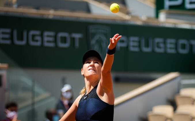 Mandatory Credit: Photo by Rob Prange Shutterstock (12019123s) Victoria Azarenka of Belarus in action during the fourth round of doubles at the 2021 Roland Garros Grand Slam Tournament French Open Tennis, Day Eight, Roland Garros, Paris, France - 06 Jun 2021 French Open Tennis, Day Eight, Roland Garros, Paris, France - 06 Jun 2021  Copyright: xRobxPrange Shutterstockx 12019123s