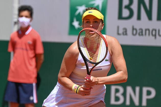 Tennis : Roland Garros 2021 - France - Pavlyuchenkova - Russie Tennis : Roland Garros 2021 - France - 06 06 2021 chryslenecaillaud Panoramic 