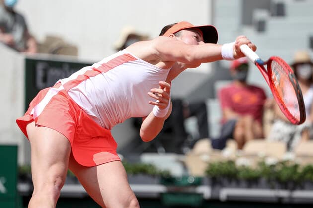 TENNIS - French Open 2021 PARIS,FRANCE,06.June.21 - TENNIS - WTA, Tennis Damen Tour, French Open, Roland Garros, Grand Slam. Image shows Tamara Zidansek (SLO).  GEPAxpictures xPatrickxSteiner
