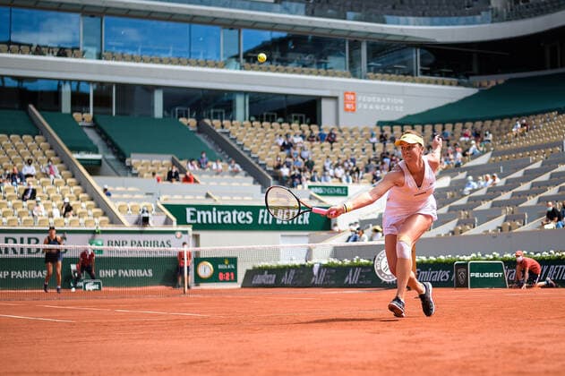 Anastasia Pavlyuchenkova ( Russie ) TENNIS : Roland Garros 2021 - Internationaux de France - 06 06 2021 FedericoPestellini Panoramic 
