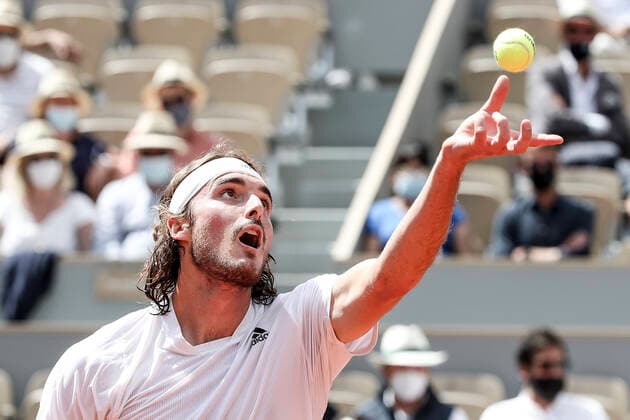 TENNIS - French Open 2021 PARIS,FRANCE,06.June.21 - TENNIS - ATP, Tennis Herren World Tour, French Open, Roland Garros, Grand Slam. Image shows Stefanos Tsitsipas (GRE).  GEPAxpictures xPatrickxSteiner