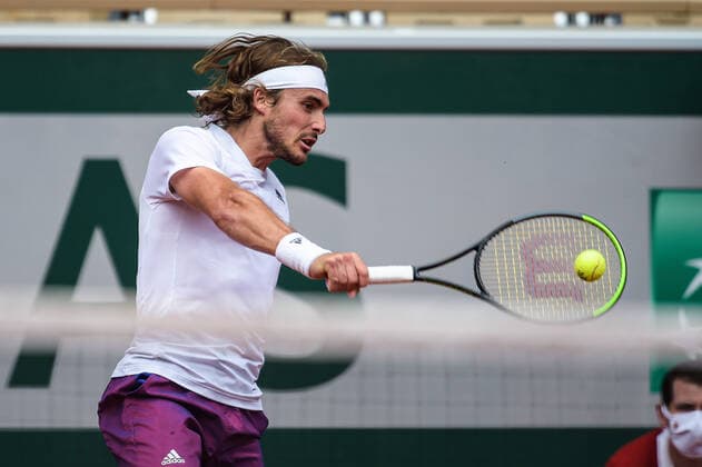 Stefanos Tsitsipas ( Grece ) - TENNIS : Roland Garros 2021 - Internationaux de France - 06 06 2021 FedericoPestellini Panoramic 