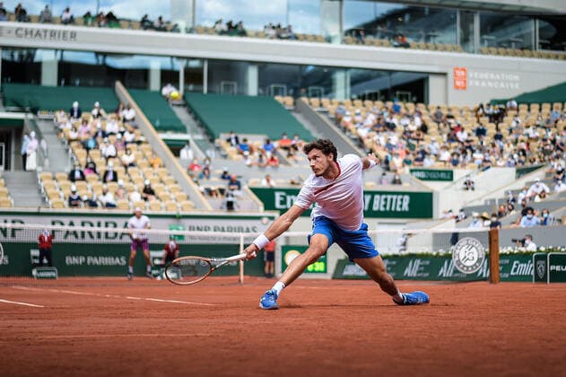 Pablo Carreno Busta ( Espagne ) TENNIS : Roland Garros 2021 - Internationaux de France - 06 06 2021 FedericoPestellini Panoramic 