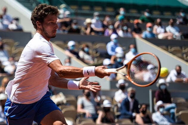 Pablo Carreno Busta ( Espagne ) TENNIS : Roland Garros 2021 - Internationaux de France - 06 06 2021 FedericoPestellini Panoramic 