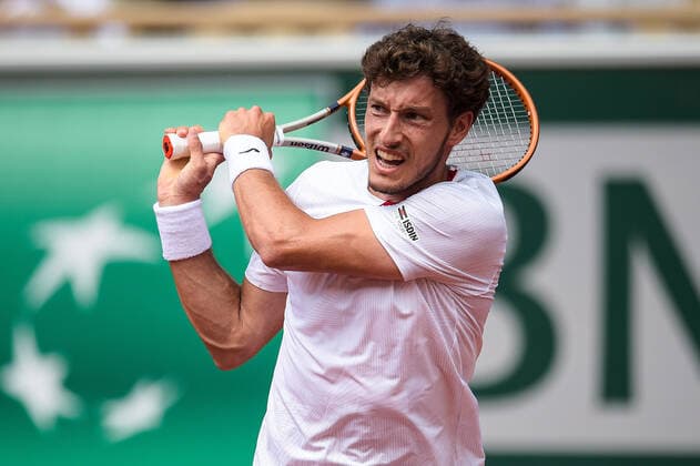 Pablo Carreno Busta ( Espagne ) TENNIS : Roland Garros 2021 - Internationaux de France - 06 06 2021 FedericoPestellini Panoramic 