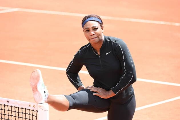 Tennis : Roland Garros 2021 - France - Serena Williams entrainement avec Patrick Mouratoglou - Usa Tennis : Roland Garros 2021 - France - 06 06 2021 chryslenecaillaud Panoramic 
