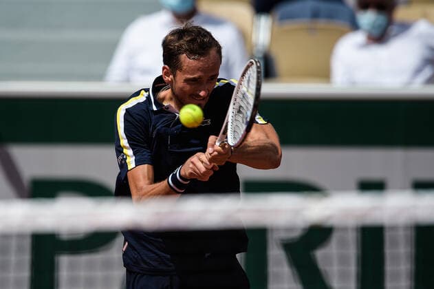 Daniil MEDVEDEV ( Russie ) TENNIS : Roland Garros 2021 - Internationaux de France - 06 06 2021 FedericoPestellini Panoramic 