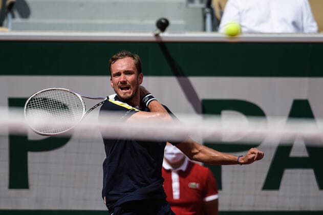 Daniil MEDVEDEV ( Russie ) TENNIS : Roland Garros 2021 - Internationaux de France - 06 06 2021 FedericoPestellini Panoramic 
