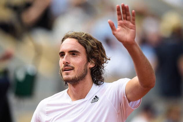 Attitude - Joie de Stefanos Tsitsipas ( Grece ) TENNIS : Roland Garros 2021 - Internationaux de France - 06 06 2021 FedericoPestellini Panoramic 