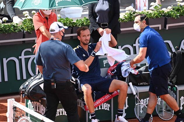 Tennis : Roland Garros 2021 - France - Medvedev - Russie Tennis : Roland Garros 2021 - France - 06 06 2021 chryslenecaillaud Panoramic 