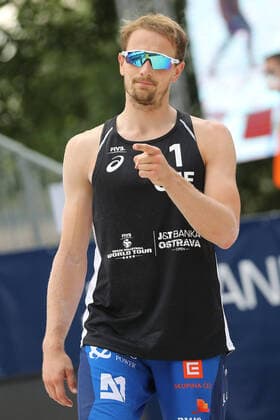 Ondrej Perusic of Czech Republic during the Ostrava Beach Open 2021 tournament, part of the Beach volleyball, Beachvolleyball World Tour match Ondrej Perusic David Schweiner of Czech Republic vs Paolo Nicolai Daniele Lupo of Italy in Ostrava, Czech Republic, June 5, 2021. (CTKxPhoto PetrxSznapka) CTKPhotoP2021060504965  SZN 11