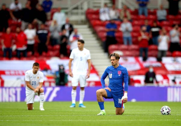Football, England national team booed by own fans for knee protest - archive images
