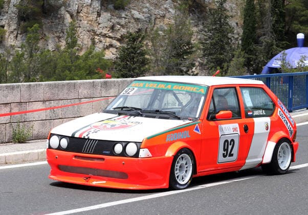 PXL_15th Award of the City of Skradin 2021 The car participates in the mountain speed race 15th Award of the City of Skradin - Trke priko Krke (Race on the Krka) in Skradin, Croatia on June 6, 2021. The 15th City of Skradin Award brought together 200 drivers from Croatia, Slovenia, Bosnia and Herzegovina, Austria, Italy and France. This race is scored for the championship of Croatia, Bosnia and Herzegovina and the championship of Slovenia. DuskoxJaramaz PIXSELL