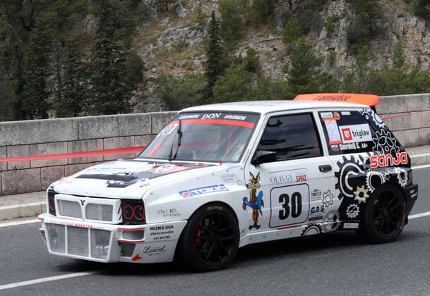 PXL_15th Award of the City of Skradin 2021 The car participates in the mountain speed race 15th Award of the City of Skradin - Trke priko Krke (Race on the Krka) in Skradin, Croatia on June 6, 2021. The 15th City of Skradin Award brought together 200 drivers from Croatia, Slovenia, Bosnia and Herzegovina, Austria, Italy and France. This race is scored for the championship of Croatia, Bosnia and Herzegovina and the championship of Slovenia. DuskoxJaramaz PIXSELL