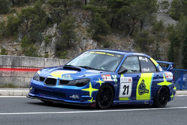 PXL_15th Award of the City of Skradin 2021 The car participates in the mountain speed race 15th Award of the City of Skradin - Trke priko Krke (Race on the Krka) in Skradin, Croatia on June 6, 2021. The 15th City of Skradin Award brought together 200 drivers from Croatia, Slovenia, Bosnia and Herzegovina, Austria, Italy and France. This race is scored for the championship of Croatia, Bosnia and Herzegovina and the championship of Slovenia. DuskoxJaramaz PIXSELL