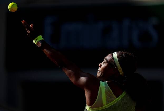 Mandatory Credit: Photo by Javier Garcia BPI Shutterstock (12019127au) Serena Williams in fourth round action French Open Tennis, Day Eight, Roland Garros, Paris, France - 06 Jun 2021 French Open Tennis, Day Eight, Roland Garros, Paris, France - 06 Jun 2021  Copyright: xJavierxGarcia BPI Shutterstockx 12019127au