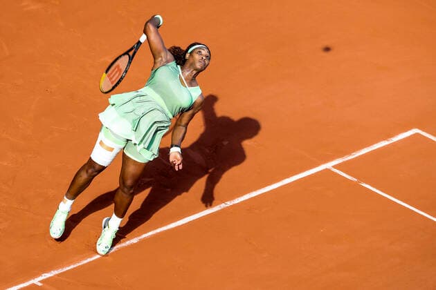 TENNIS - French Open 2021 PARIS,FRANCE,06.June.21 - TENNIS - WTA, Tennis Damen Tour, French Open, Roland Garros, Grand Slam. Image shows the disappointment of Serena Williams (USA).  GEPAxpictures xPatrickxSteiner